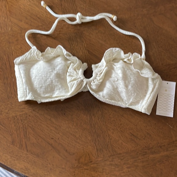 Eberjey El Mirage Swim top Natural Size M slightly lined. Lining removable. - Picture 1 of 9